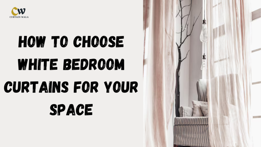 white bedroom curtains