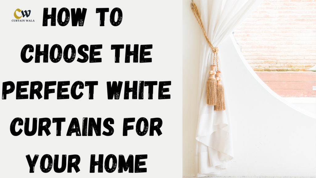 white curtains