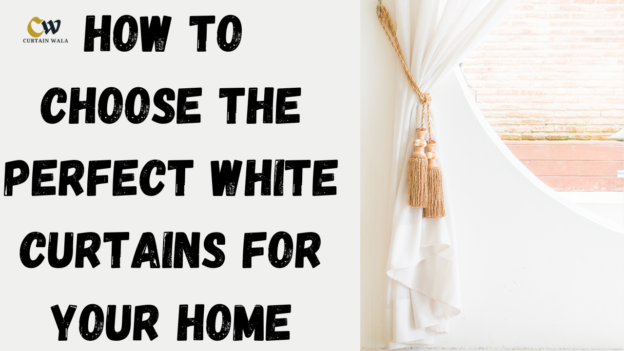 white curtains