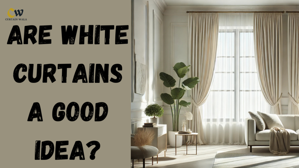 white curtains