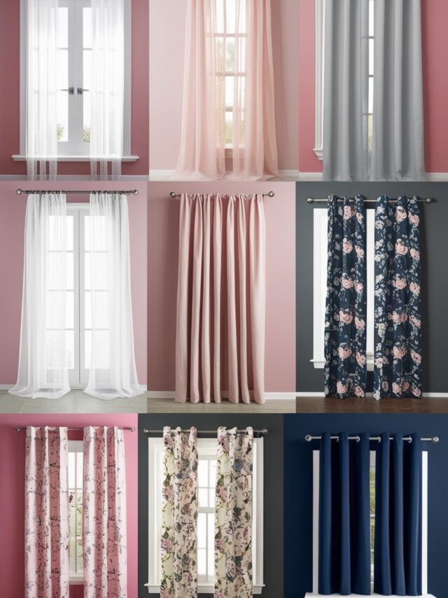 Top Curtain Styles for Pink Walls